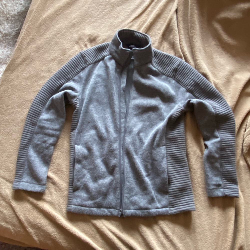 Gray Land’s End Zip Up Fleece